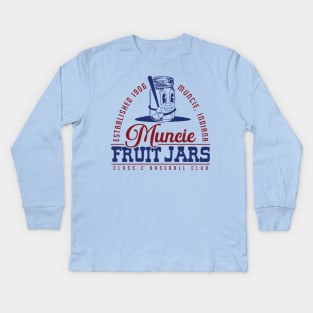 Muncie Fruit Jars Baseball Kids Long Sleeve T-Shirt